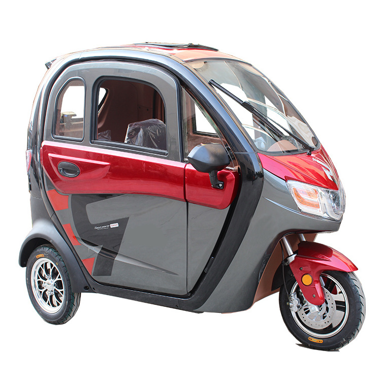 1200W Adult Electric Passenger Tricycle Three Wheel Enclosed Cabin Trike for sale