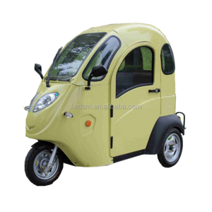 60V 800W cheap electric rickshaw tricycle with closed cabin trike