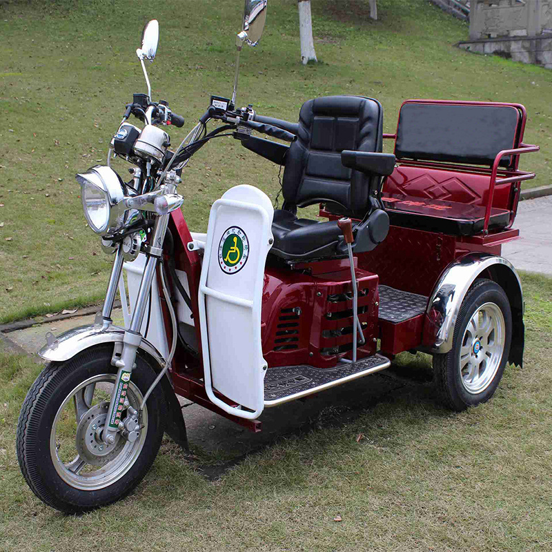 china gasoline tricycle Handicapped 110cc trike gas scooter