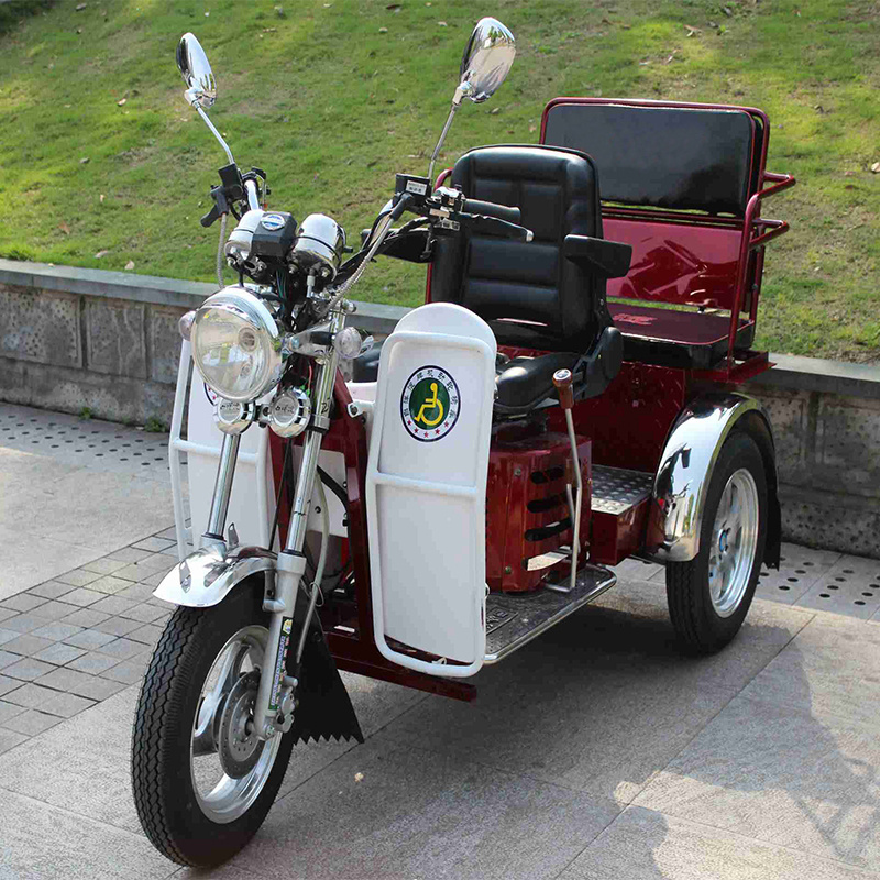 china gasoline tricycle Handicapped 110cc trike gas scooter