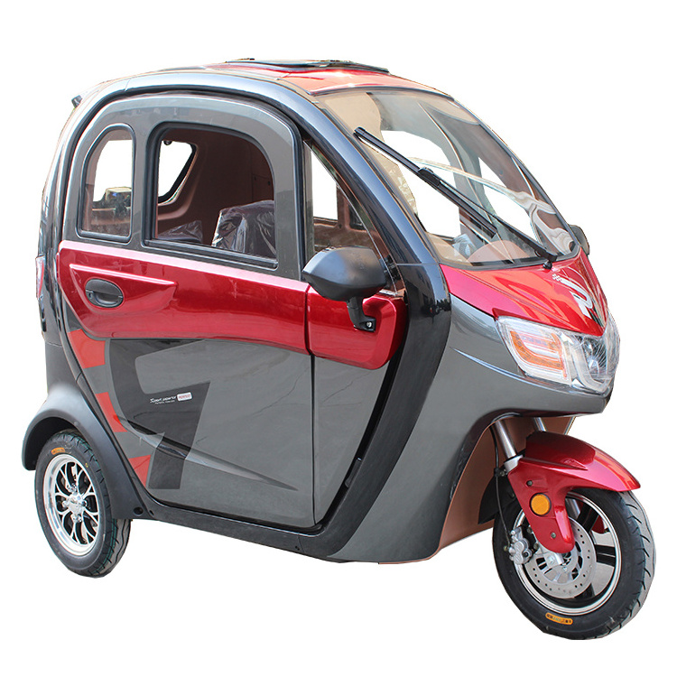 1200W Adult Electric Passenger Tricycle Three Wheel Enclosed Cabin Trike for sale