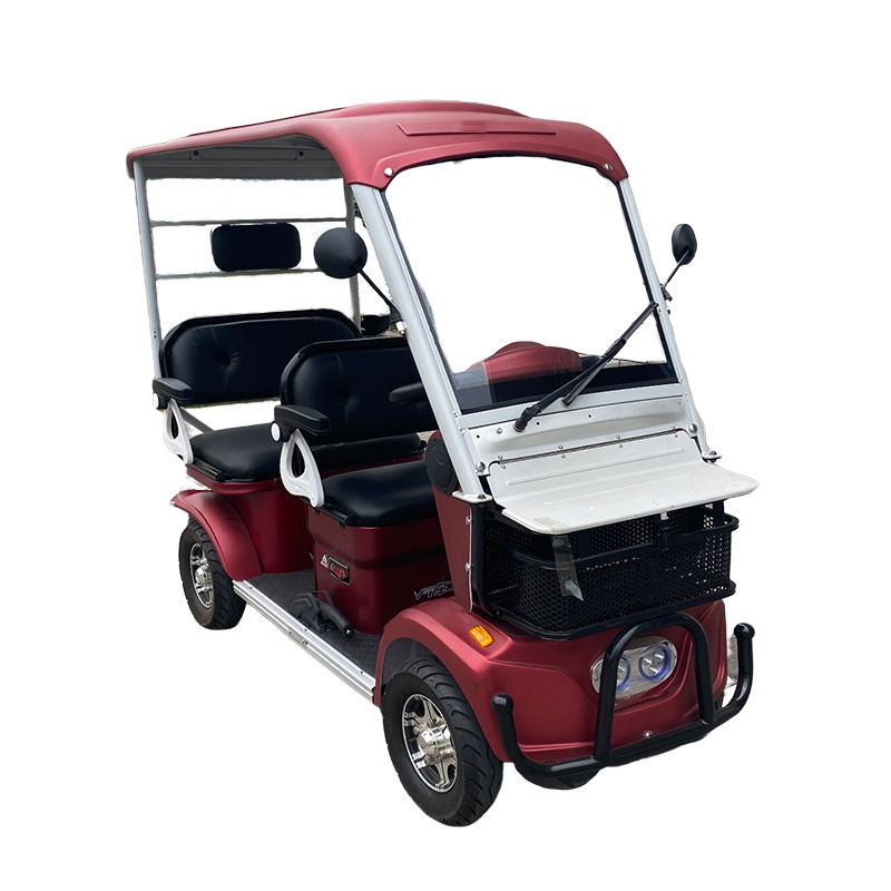 1200W 3 Seats Electric Shuttle Tourist mini Sightseeing Bus Golf Carts buggies