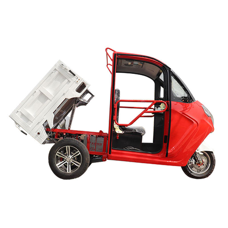 Cheap Chinese electric cargo tricycle with cabin closed