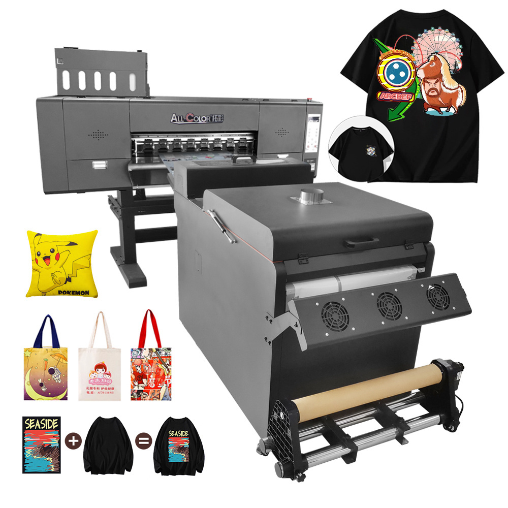 DTF Printer Digital Fabric Printing Machine Direct Transfer Film Printer Automatic Powder Shaking Printing Machine