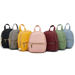 Factory hot sale shoulders ladies backpack bag large capacity backpack Korean version of the fashion mini backpack phone storage