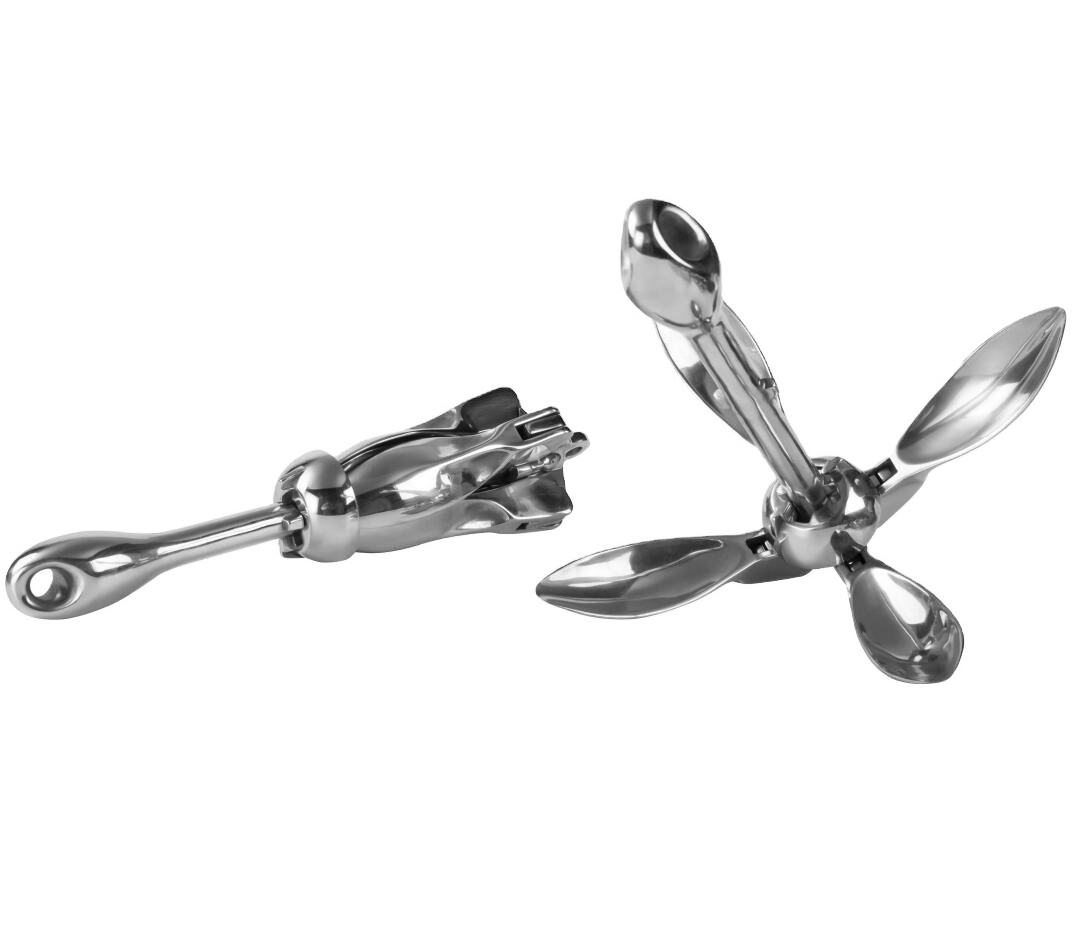 Stainless steel 316 ship anchor marine grapnel anchor umbrella folding anchor