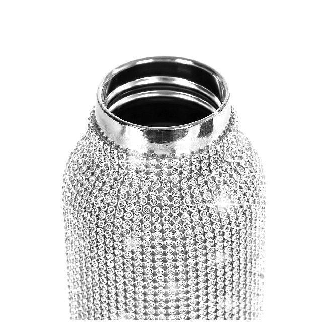 Stainless Steel Vacuum Tumbler Cup Insulated Bling Rhinestone Thermal Water Bottles for Women and Girls