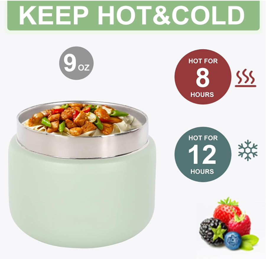 Home Storage Dinnerware Food Containers Stainless Steel Vacuum Insulated Thermo Food Jar No Leak Bento Lunch Box