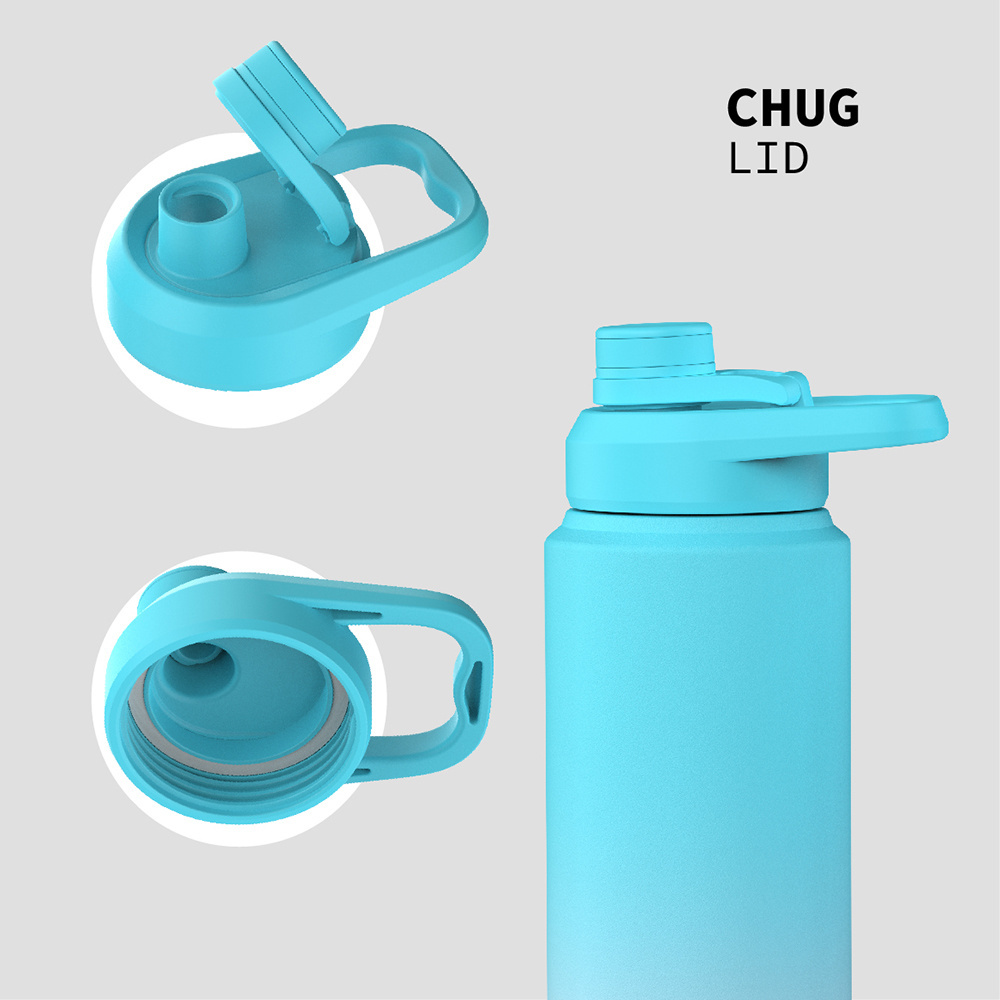 Customizable Metal flask Sports Hot Vacuum Water Bottle Manufacturer 32oz Stainless Steel Water Bottle with Chug Lid custom logo