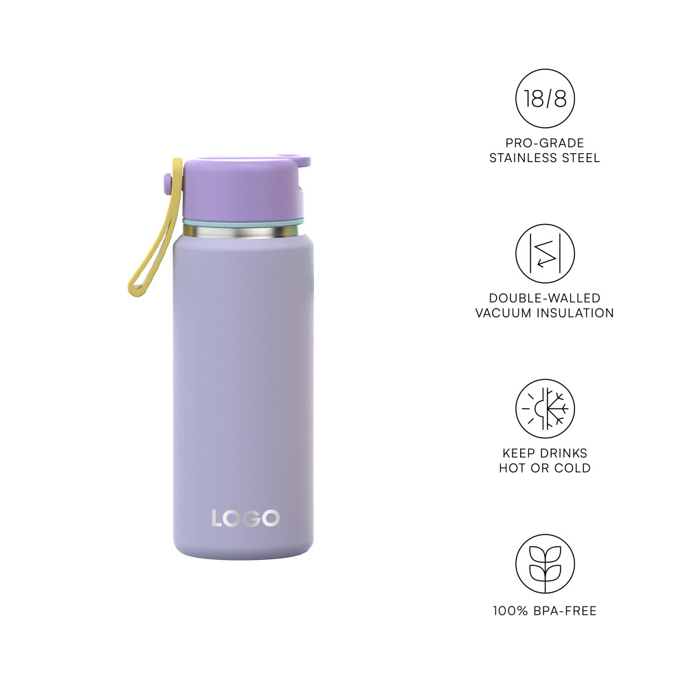 Eco friendly Reusable insulated pocket bottle double wall stainless steel custom yoga sport water bottle