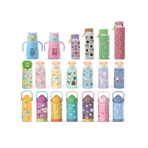 BPA Free Custom 12oz 16oz Double Wall Insulated Stainless Steel Kids School Tumbler Thermal Water Bottle for Children