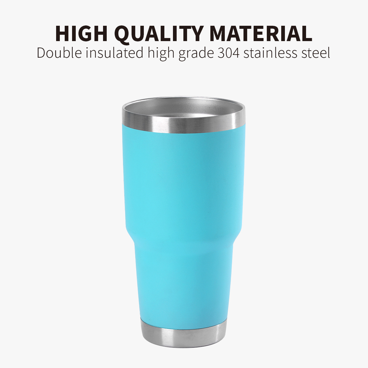 30 oz Tumbler Stainless Steel Insulated Coffee Travel Mug with Handle 2 Lids 2 Straws Pipe Brush Handle