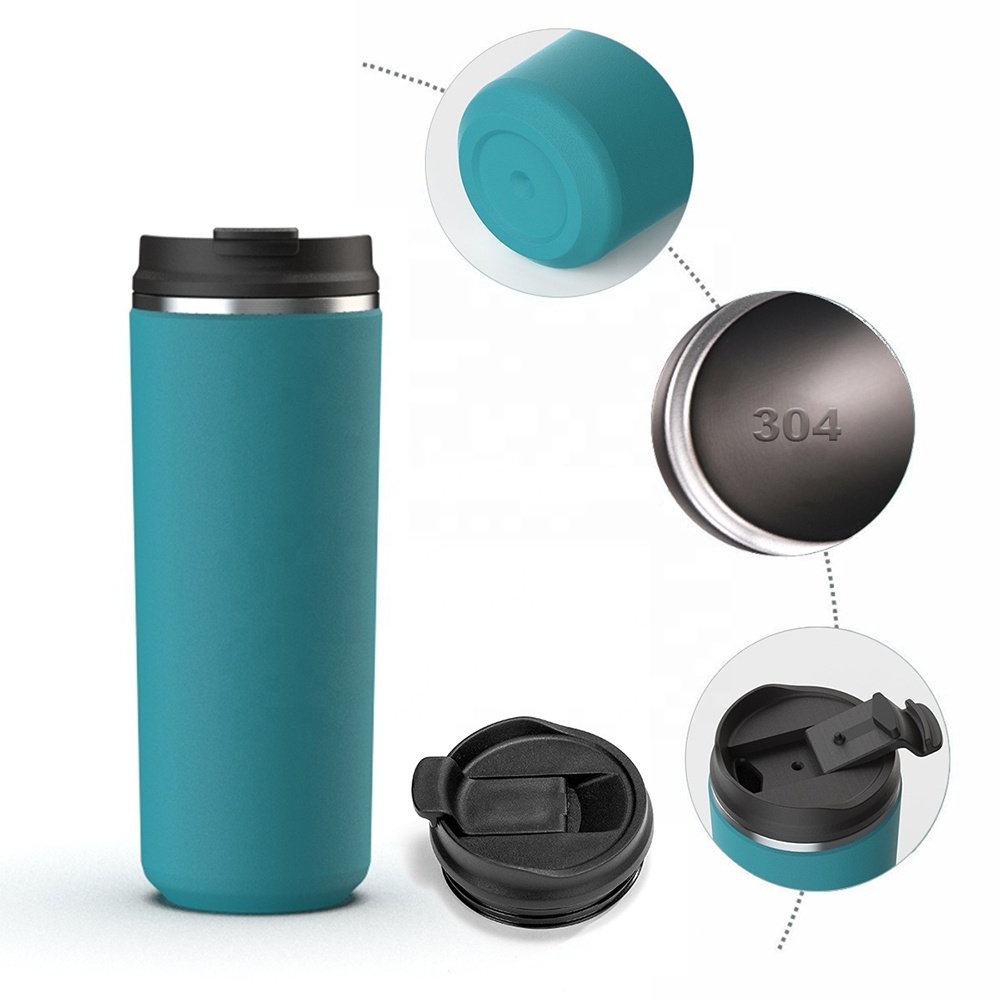 Portable Leakproof Reusable Insulated Tumbler Coffee Cup Vacuum Cup Bottles Stainless Steel Travel Mug