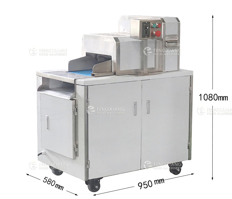 FZD-360 High quality Frozen Meat slicing Cutting Machine Pork Ribs Dicing Machine chicken duck meat slicing chopping machine