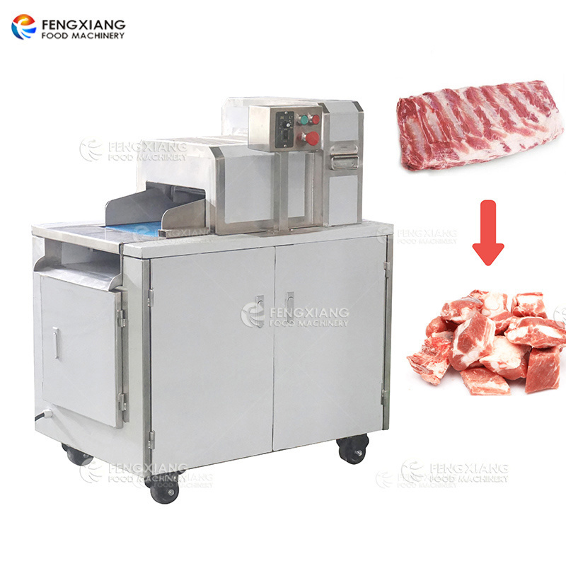 FZD-360 High quality Frozen Meat slicing Cutting Machine Pork Ribs Dicing Machine chicken duck meat slicing chopping machine