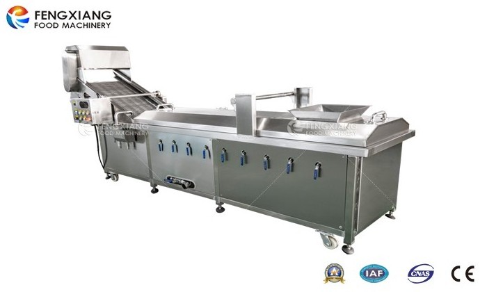 Commercial usage Vegetable blancher food material dewaterer vegetable dicing dicer for fruit & vegetable processing plants