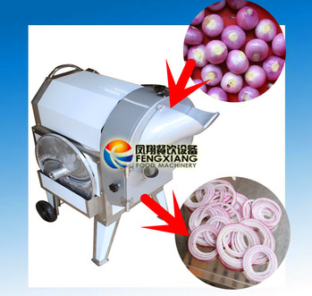 FC-312 onion rings cutting machine tomato slicer cutter potato chips cutter, onion cutter machine