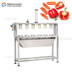 Pneumatic Punching Green Pepper Bell Pepper Coring Cutting Cutter Machine