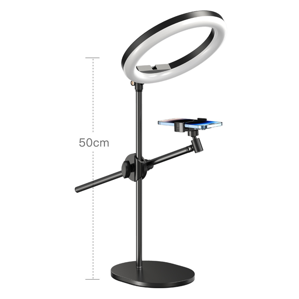 Selfie Ring Light with Stand and Phone Holder Overhead Phone Mount with Ring Lights