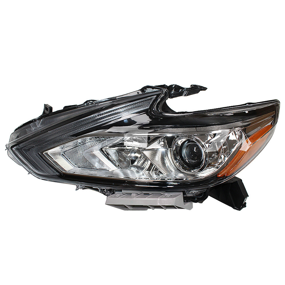 Headlamp For 2016-2017 2018 Nissan Altima Headlights W/O LED DRL Chrome LH + RH