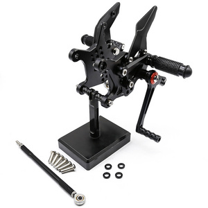 ZX25R CNC Motorcycle Adjustable Rearset Foot For Kawasaki Pegs Rear Set Footpeg Footrest Pedal