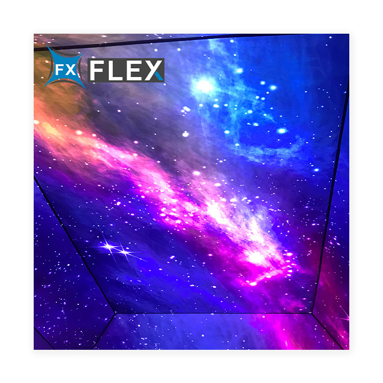 FLFX PVC Stretch Ceil Customized Night Sky With Stars MSD PVC Film Stretch Ceiling