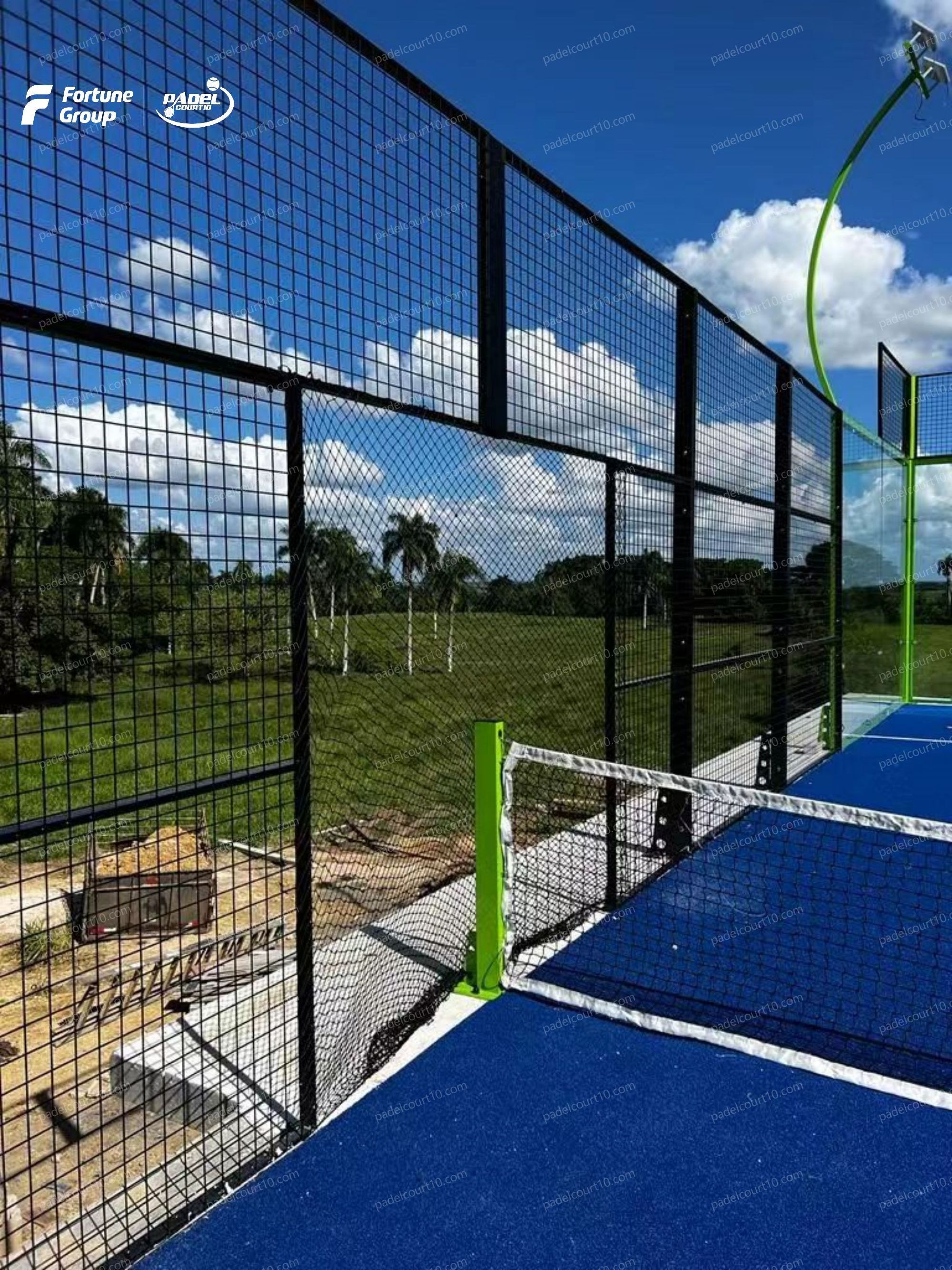 Tennis Court Equipment For Padel Tennis Court Pista Padel For Padel Club and Hotel Project