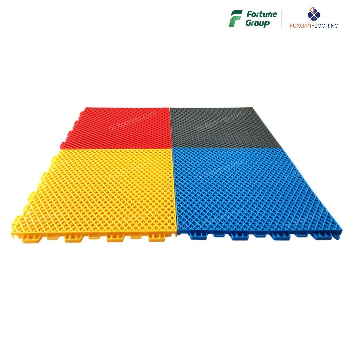 PP Interlocking Floor Titles Outdoor Removable Artificial Grass Basketball Court Sports Flooring