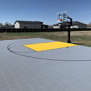 30*30 Feet 900 PCS Suspended Floor Anti-Slip Paint 16 Colors Option Basketball Court Customizable Size Durable