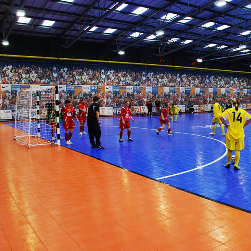 Portable football field / pp interlocking indoor futsal surface flooring tiles cost