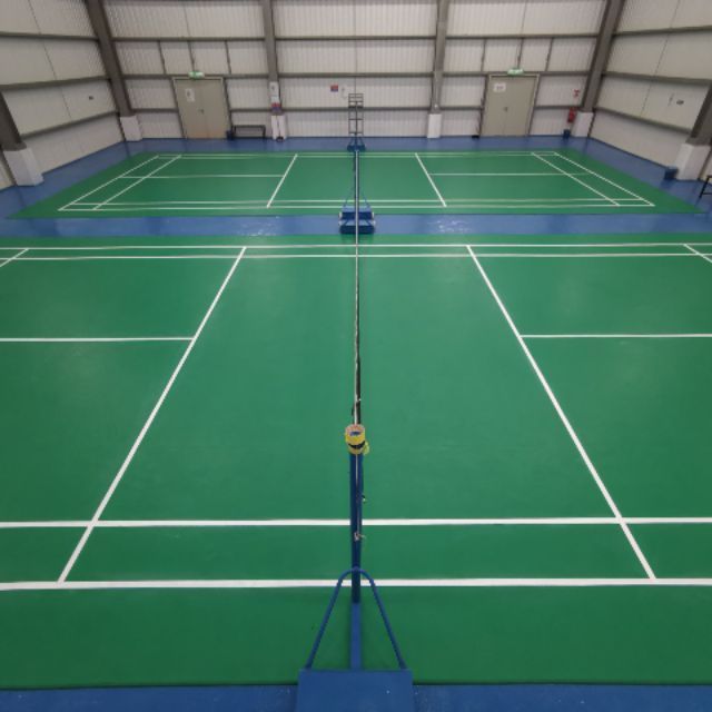 high level  wear-resistance indoor pvc badminton court rubber sport floor synthetic badminton floor mat for gymnasium sport club