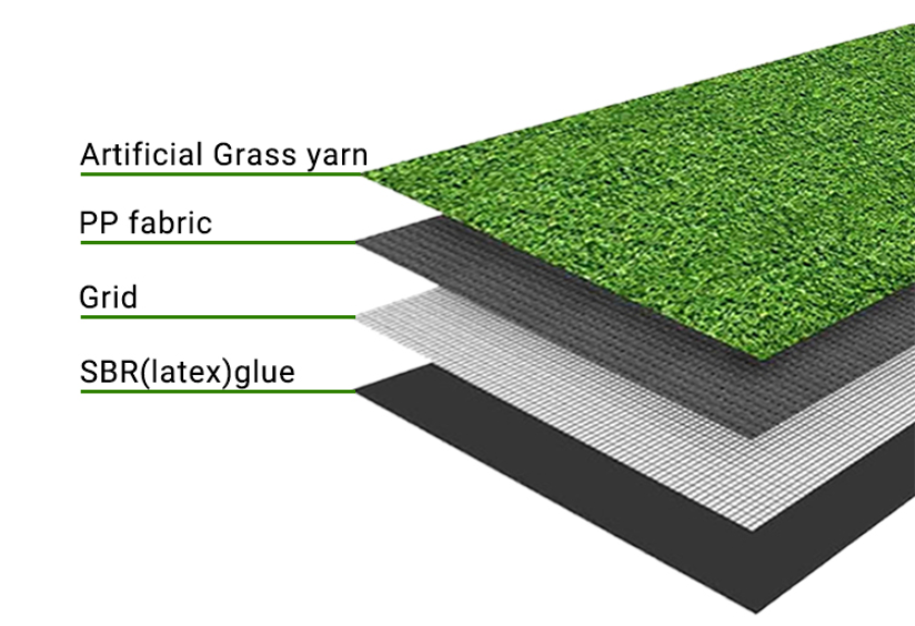 Promotional 50mm 60mm Pile Height Artificial Grass & Sport Turf Synthetic Football & Soccer Flooring Made from PP & PE Materials