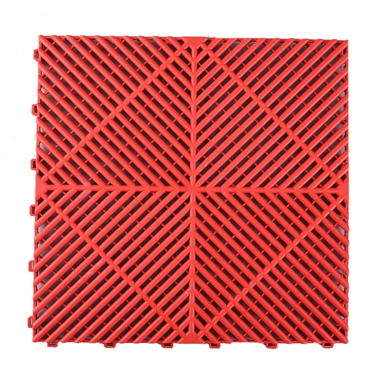 multi purpose rigid plastic interlocking garage floor tiles for Front entry, mud room, deck or patio