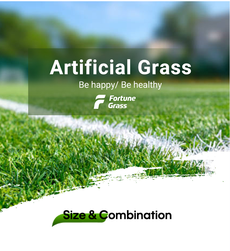 Promotional 50mm 60mm Pile Height Artificial Grass & Sport Turf Synthetic Football & Soccer Flooring Made from PP & PE Materials