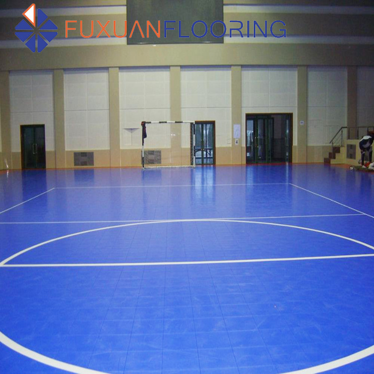 Portable football field / pp interlocking indoor futsal surface flooring tiles cost