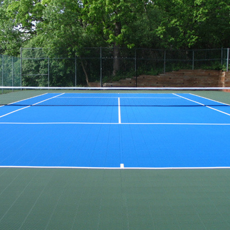 Easy installation interlocking tiles portable plastic tennis court surface with manufacture and factory price