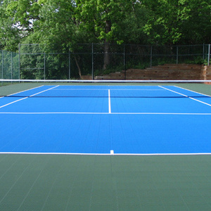 Easy installation interlocking tiles portable plastic tennis court surface with manufacture and factory price