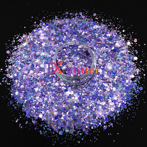 Glitter chunky PET polyester holographic wholesale bulk glitter