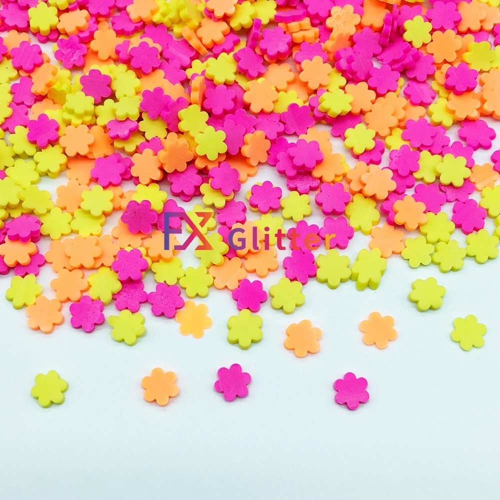 Lovely clay sprinkles polymer clay confettis for diy slime