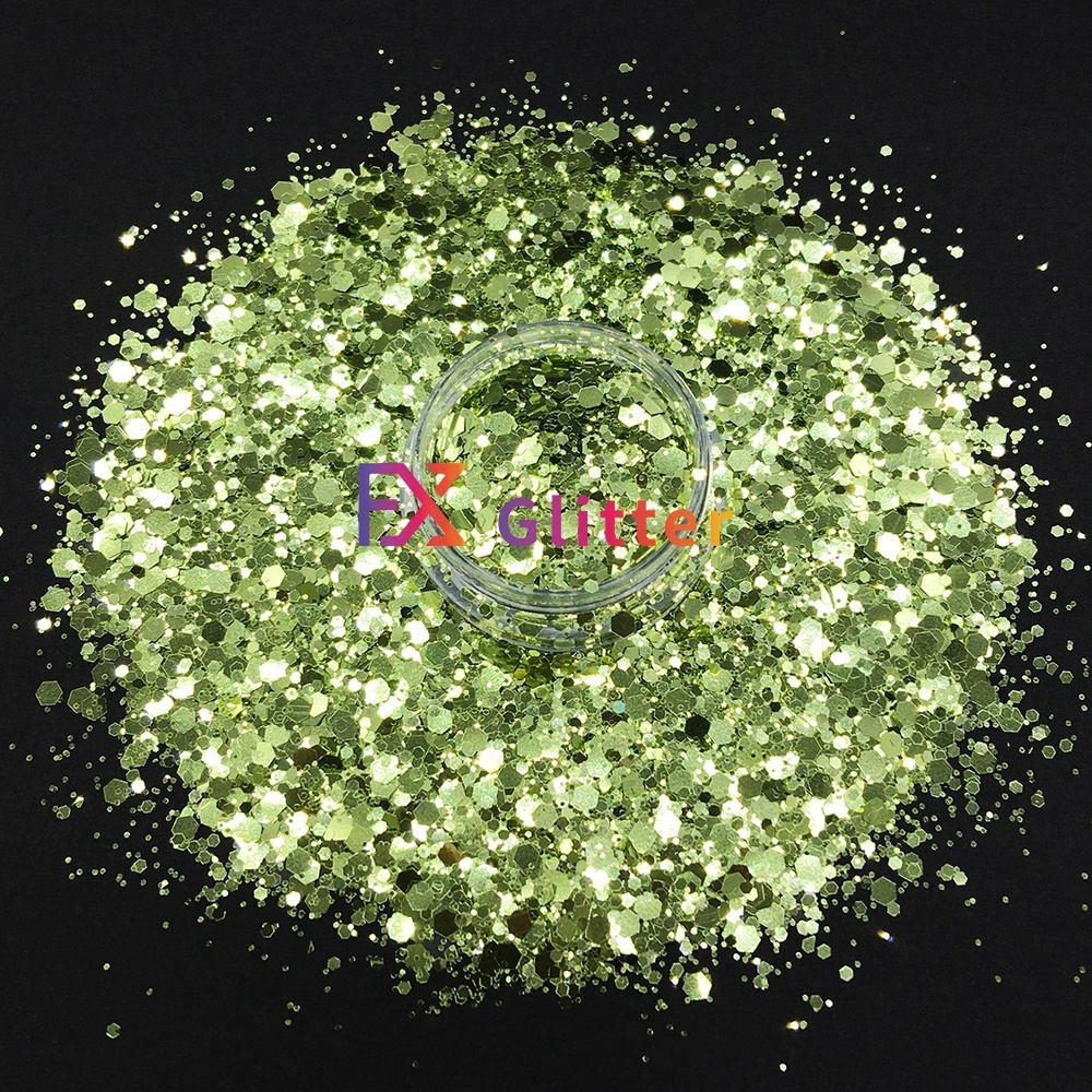 Christmas ornament epoxy for snow globe craft chunky glitter bulk