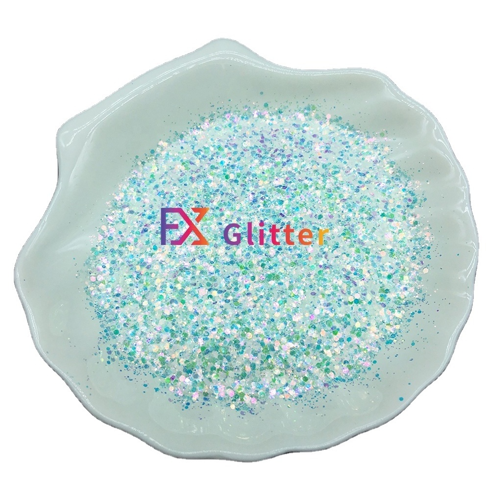 Aluminum PET chunky glitter mix wholesale for craft