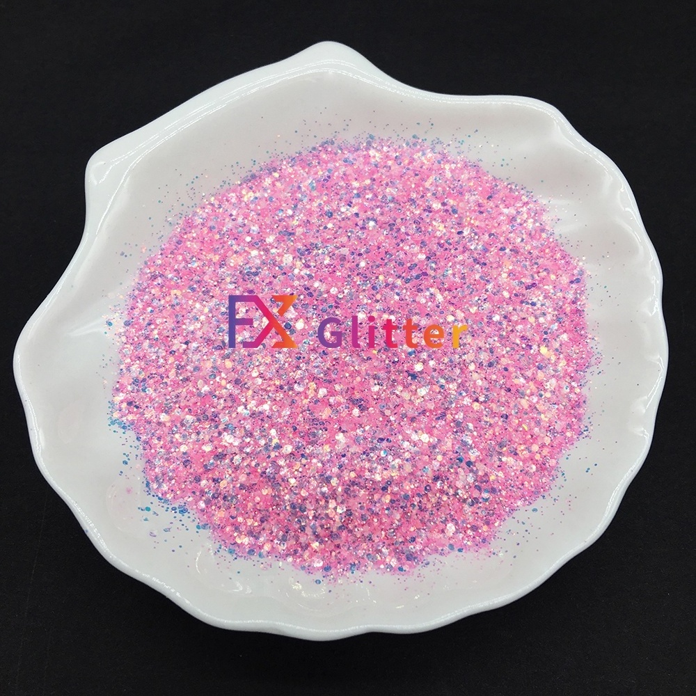 Aluminum PET chunky glitter mix wholesale for craft