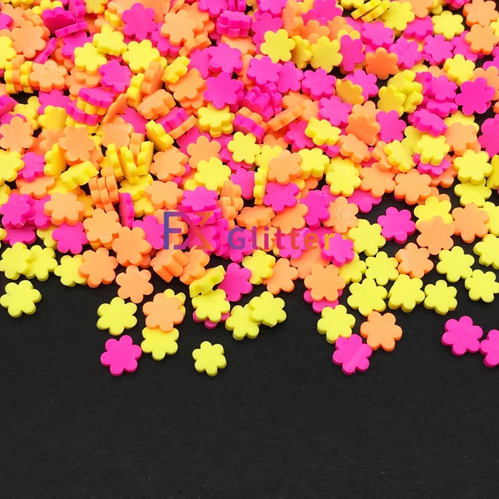 Lovely clay sprinkles polymer clay confettis for diy slime