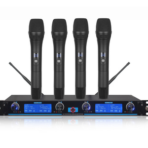 M-4500 Hot Sell Set Dual Channel UHF Professional Handheld Wireless Microphone