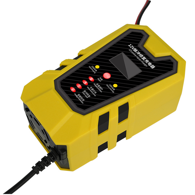 Car Battery Charger 12V2A/3A/5A/10A Pulse Repair Intelligent  12 Volt For Lead Acid Li-ion Battery Charger