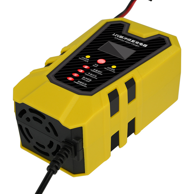 Car Battery Charger 12V2A/3A/5A/10A Pulse Repair Intelligent  12 Volt For Lead Acid Li-ion Battery Charger