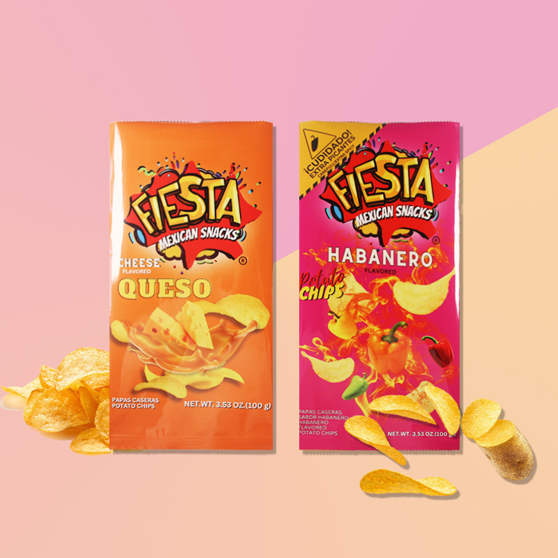 Wholesale Aluminum Foil Banana Corn Tortilla Plastic Pouch Custom Logo Design Clear Printing Potato Chips Bag