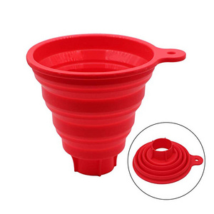 Silicone Collapsible Funnel for Jars Foldable Large Canning Jar Funnel for Wide Mouth and Regular Jars