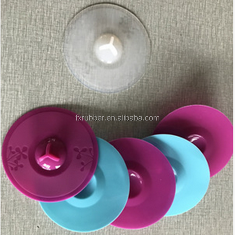 Diameter 11cm round lovely silicone cup cover with flower lid deksel Anti dust Airtight Seal Mug Cover  4.3 Inches