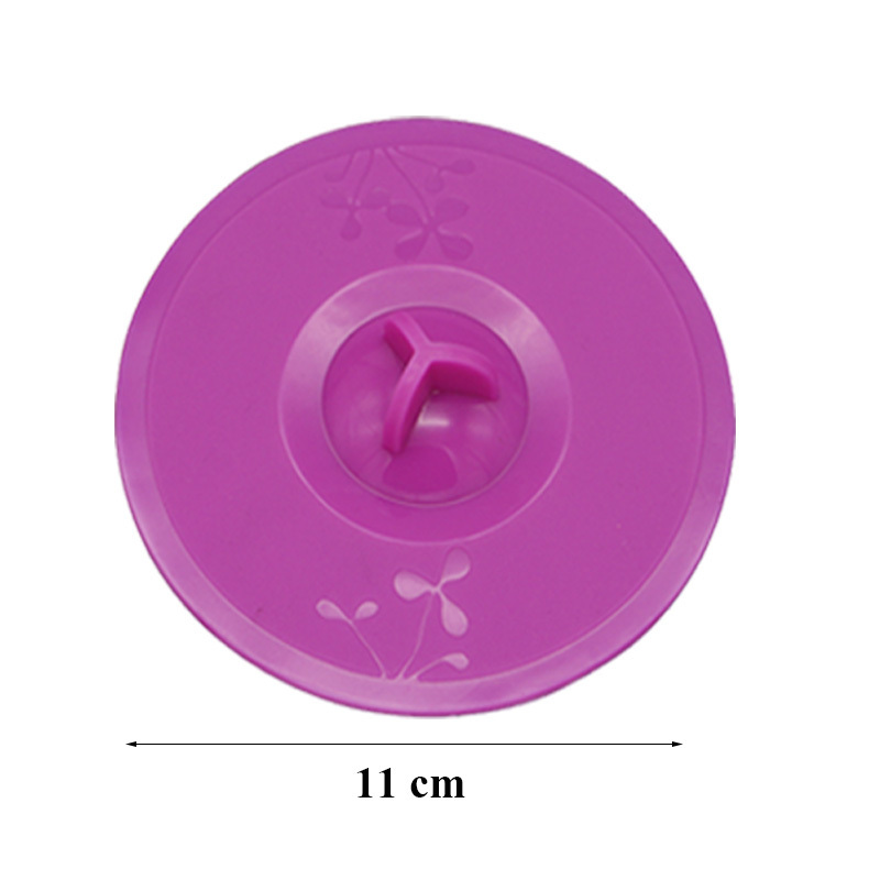 Diameter 11cm round lovely silicone cup cover with flower lid deksel Anti dust Airtight Seal Mug Cover  4.3 Inches